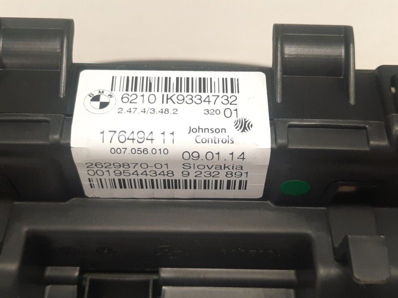 Recambio de cuadro instrumentos para bmw 1 (f20) 118 d referencia OEM IAM 6210IK9334732 10649411 262987001