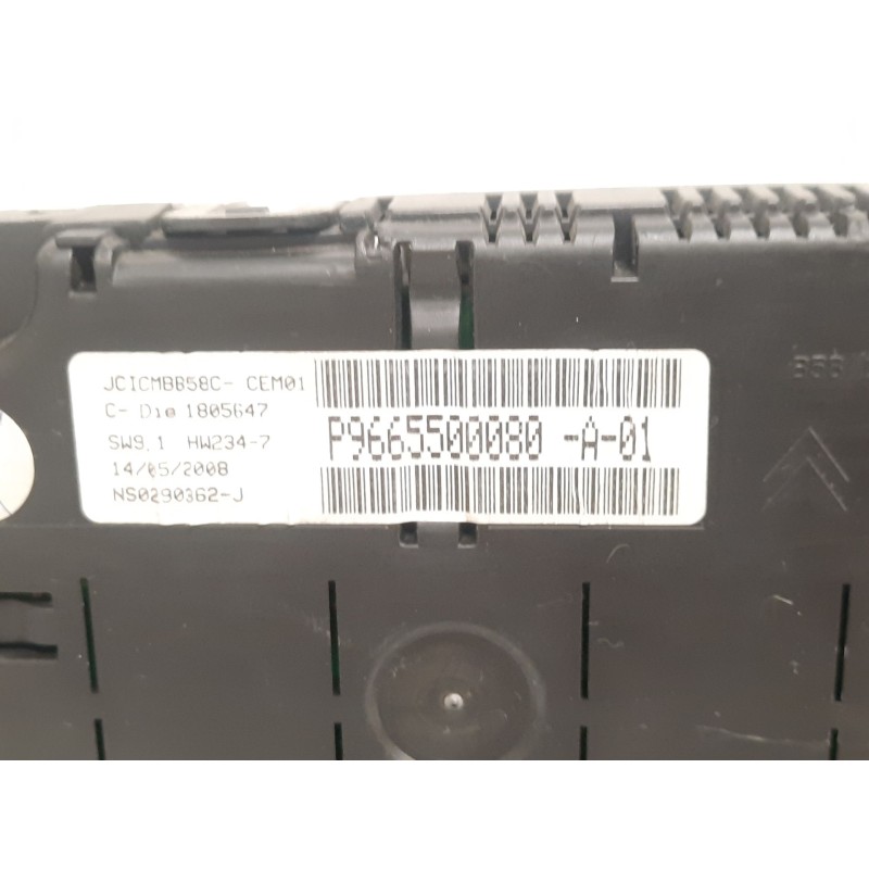 Recambio de cuadro instrumentos para citroën c4 grand picasso i (ua_) 2.0 hdi 138 referencia OEM IAM 9665500080  