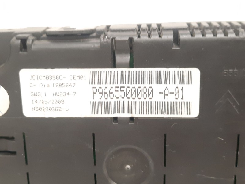 Recambio de cuadro instrumentos para citroën c4 grand picasso i (ua_) 2.0 hdi 138 referencia OEM IAM 9665500080  