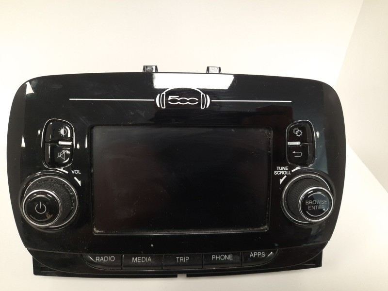 Recambio de sistema audio / radio cd para fiat 500 312 referencia OEM IAM 07356248570 A2C9915190300030158 FEUD3V23