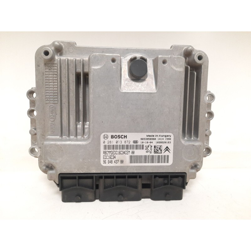 Recambio de centralita motor uce para citroën berlingo furgoneta/monovolumen (b9) 1.6 hdi 75 referencia OEM IAM 0281013872 96648