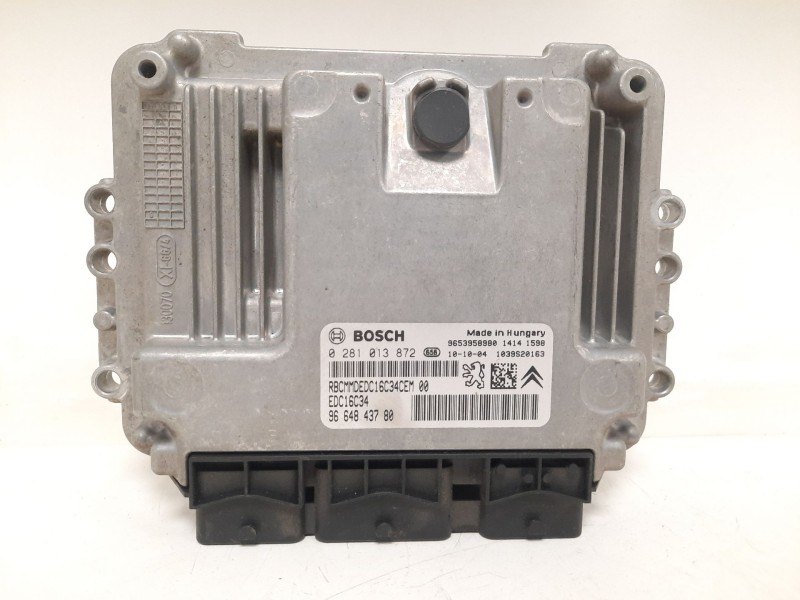 Recambio de centralita motor uce para citroën berlingo furgoneta/monovolumen (b9) 1.6 hdi 75 referencia OEM IAM 0281013872 96648