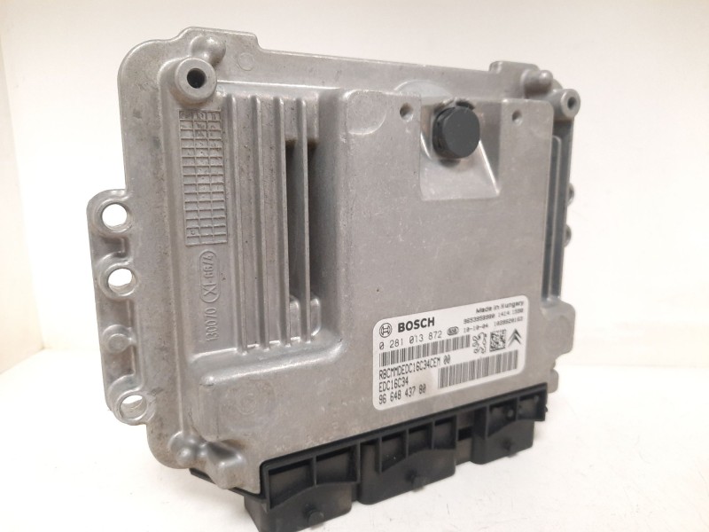 Recambio de centralita motor uce para citroën berlingo furgoneta/monovolumen (b9) 1.6 hdi 75 referencia OEM IAM 0281013872 96648