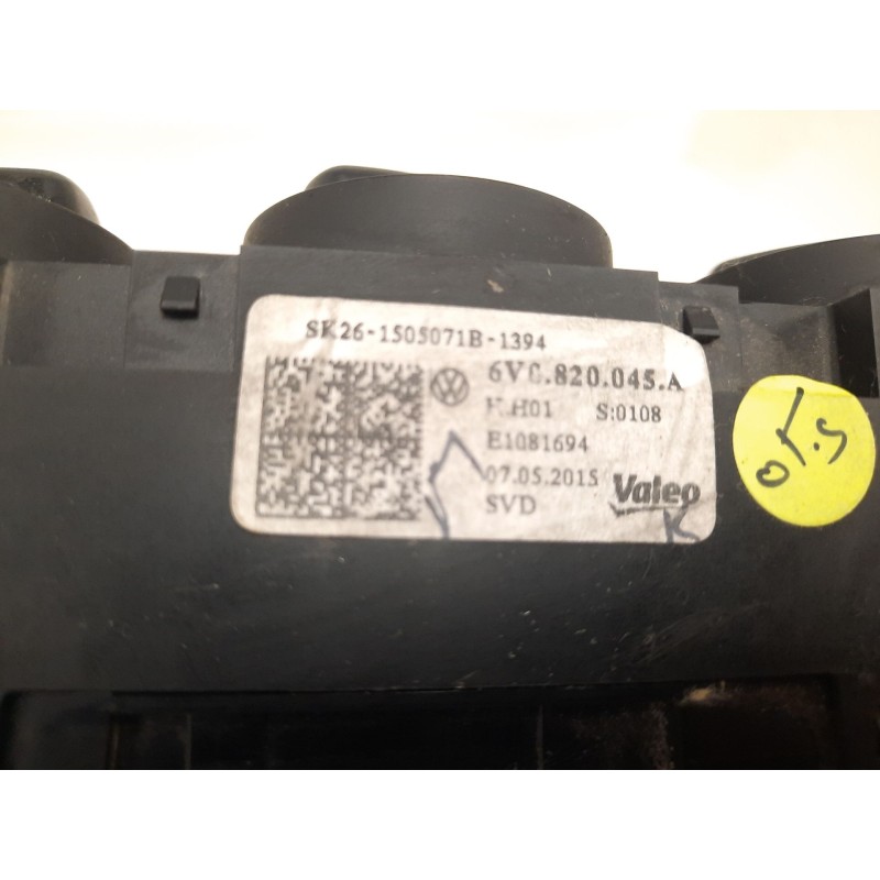 Recambio de mando calefaccion / aire acondicionado para skoda fabia iii (nj3) 1.0 referencia OEM IAM E1081694 6VC820046A 6K26150