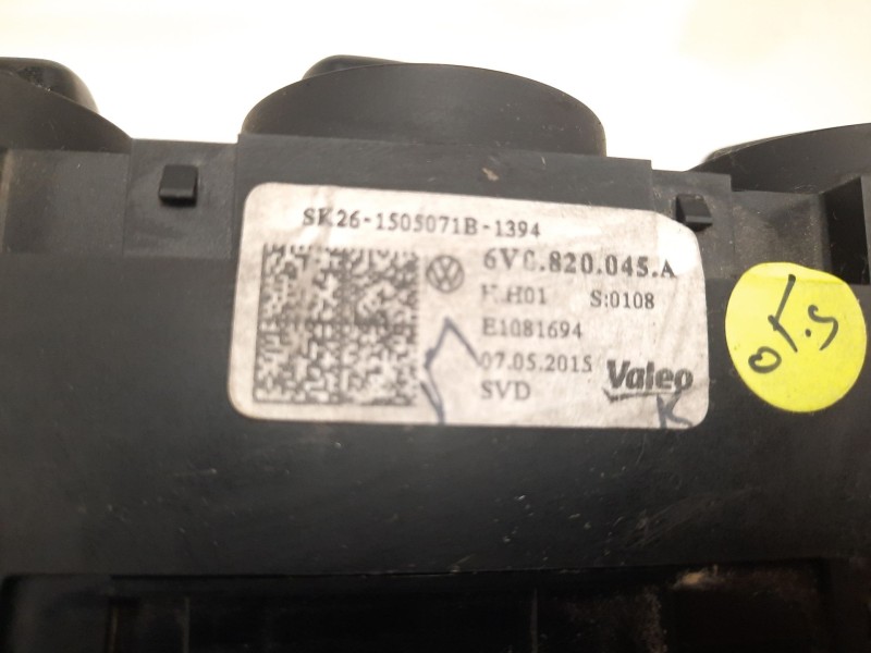 Recambio de mando calefaccion / aire acondicionado para skoda fabia iii (nj3) 1.0 referencia OEM IAM E1081694 6VC820046A 6K26150