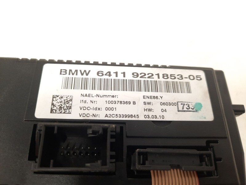 Recambio de mando climatizador para bmw 1 (e87) 118 d referencia OEM IAM 100378369B 6411922185305 A2C53399845