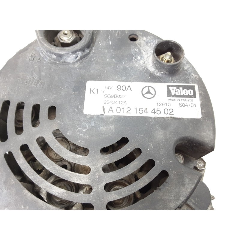Recambio de alternador para mercedes-benz clase a (w168) a 160 (168.033, 168.133) referencia OEM IAM A121544502 SG9B037 