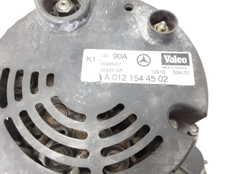 Recambio de alternador para mercedes-benz clase a (w168) a 160 (168.033, 168.133) referencia OEM IAM A121544502 SG9B037 