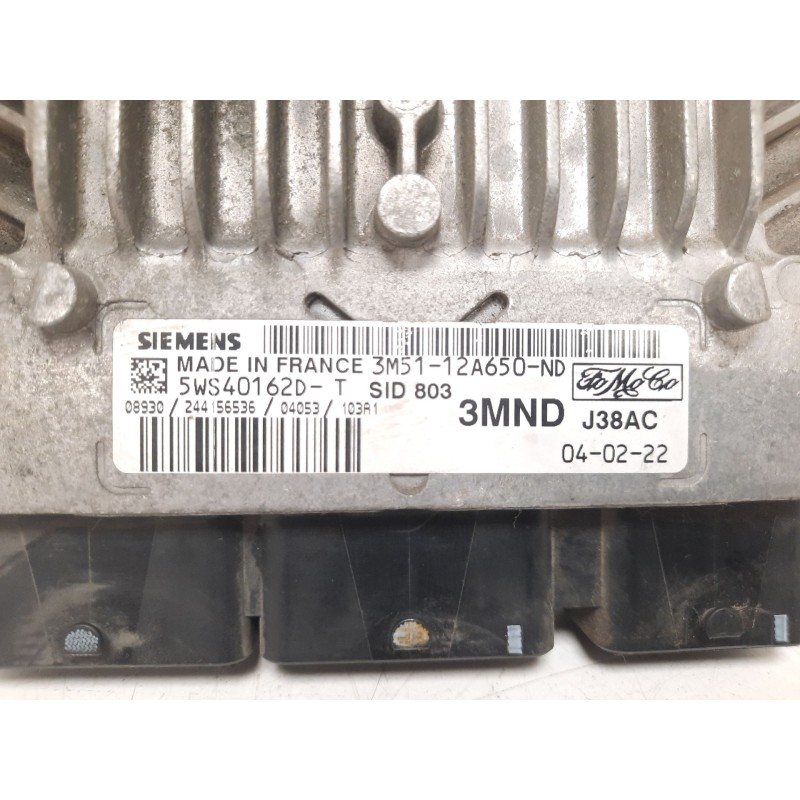 Recambio de centralita motor uce para ford focus c-max (dm2) 2.0 tdci referencia OEM IAM 3M5112A650ND 08930244156536 5WS40162D7