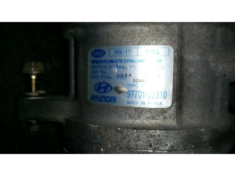 Recambio de compresor aire acondicionado para hyundai atos prime (mx) gl referencia OEM IAM 9770102310  1