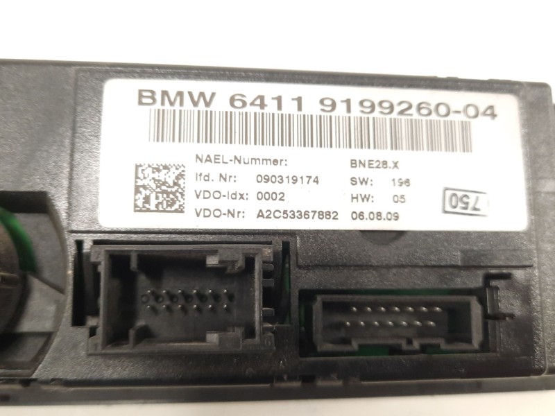 Recambio de mando climatizador para bmw serie 1 coupe (e82) 120d referencia OEM IAM 6411919926004 090319174 A2C53367882