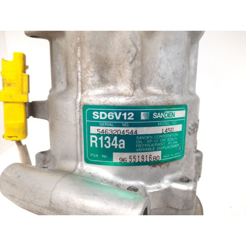 Recambio de compresor aire acondicionado para citroën c2 (jm_) 1.1 referencia OEM IAM 9655191680 5463204544 1450