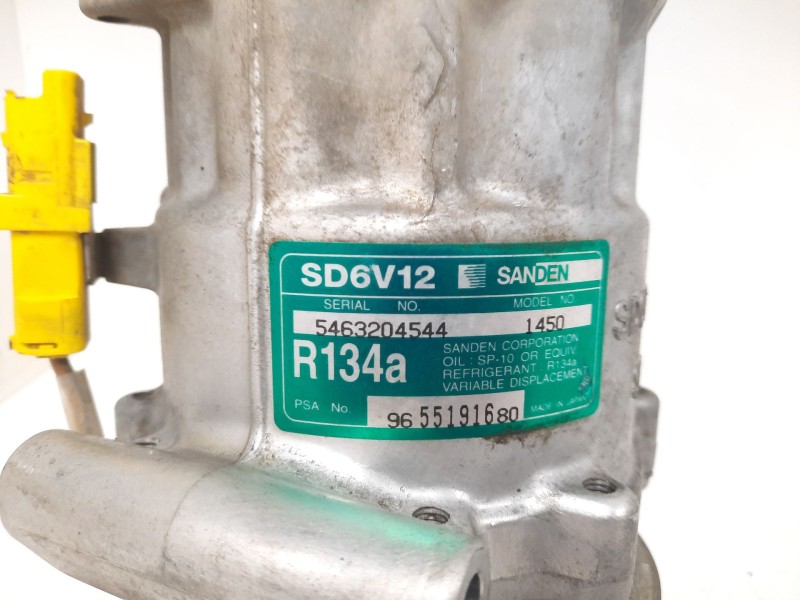 Recambio de compresor aire acondicionado para citroën c2 (jm_) 1.1 referencia OEM IAM 9655191680 5463204544 1450