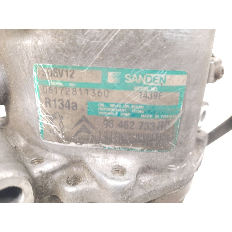 Recambio de compresor aire acondicionado para citroën c3 i (fc_, fn_) 1.4 hdi referencia OEM IAM 9646273380 1439F 