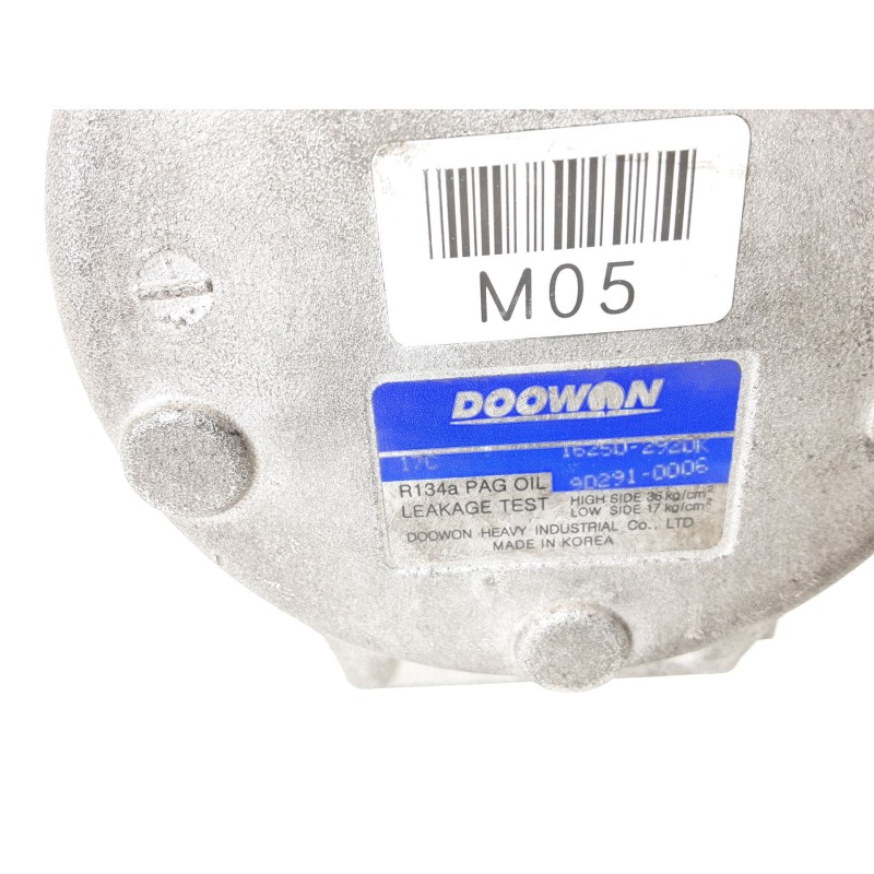 Recambio de compresor aire acondicionado para hyundai tucson (jm) 2.0 crdi a las 4 ruedas referencia OEM IAM 162502920k 9D291000