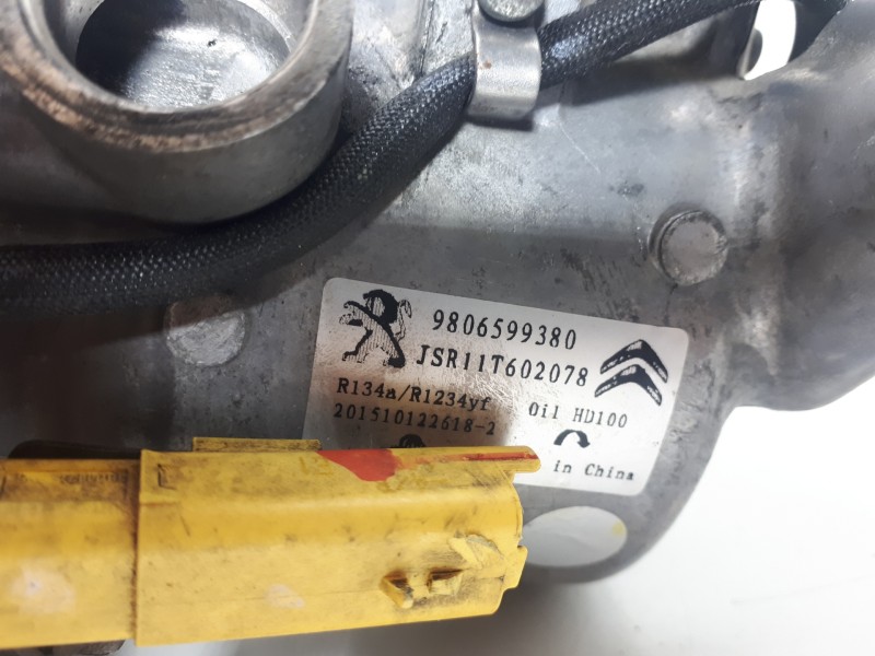 Recambio de compresor aire acondicionado para citroën c-elysée exclusive referencia OEM IAM 9806599380 JSR11T602078 