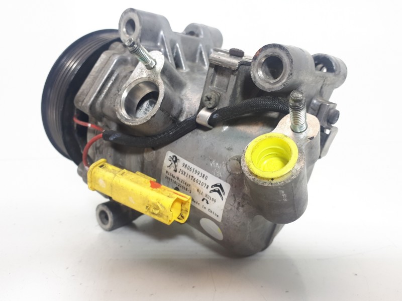 Recambio de compresor aire acondicionado para citroën c-elysée exclusive referencia OEM IAM 9806599380 JSR11T602078 
