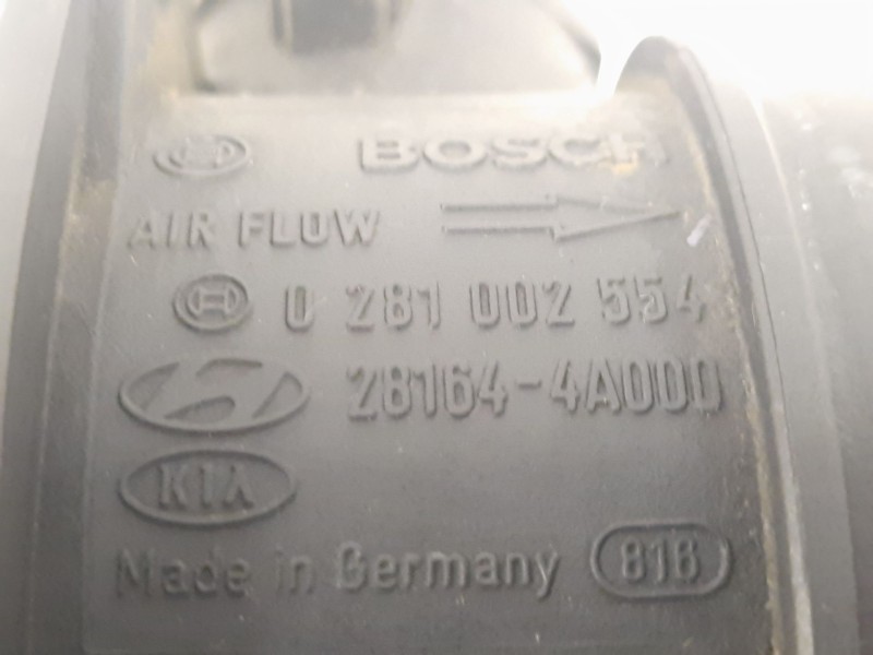 Recambio de caudalimetro para kia carnival ii 2.9 crdi cat referencia OEM IAM 281644A000 24088 0281002554