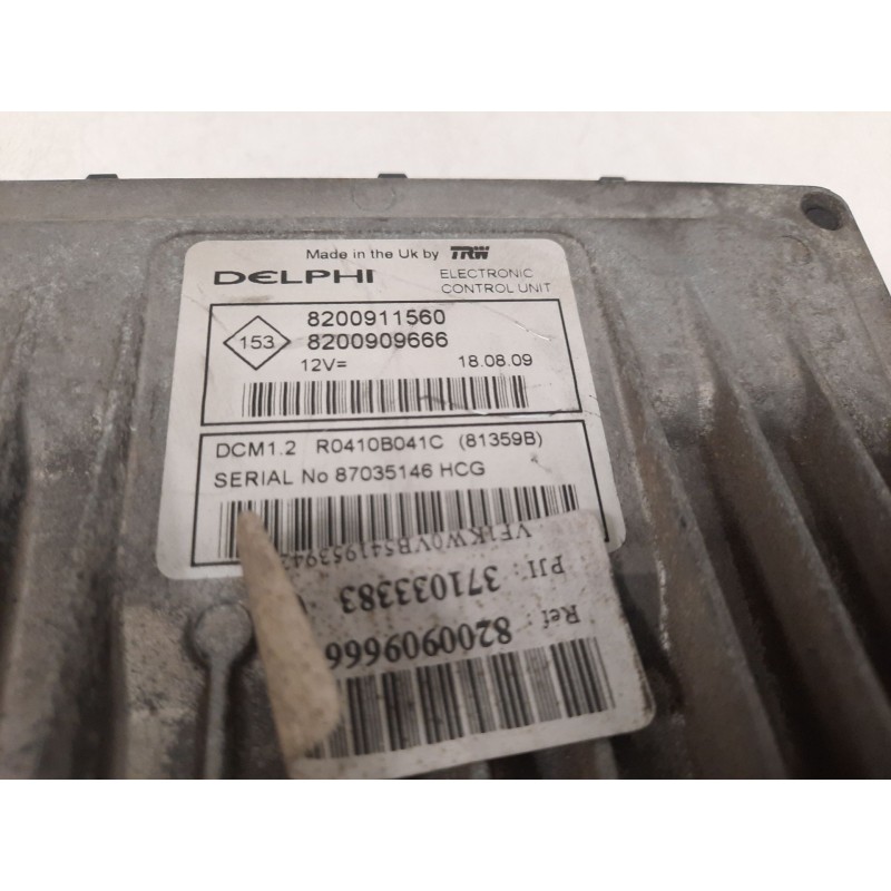 Recambio de centralita motor uce para renault kangoo / grand kangoo ii (kw0/1_) 1.5 dci 70 (kw0v, kw0a) referencia OEM IAM   