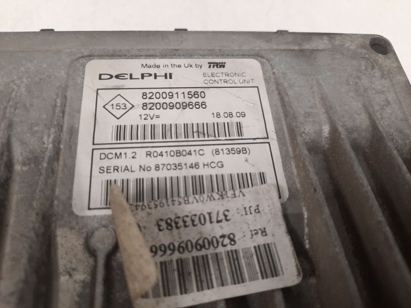 Recambio de centralita motor uce para renault kangoo / grand kangoo ii (kw0/1_) 1.5 dci 70 (kw0v, kw0a) referencia OEM IAM   