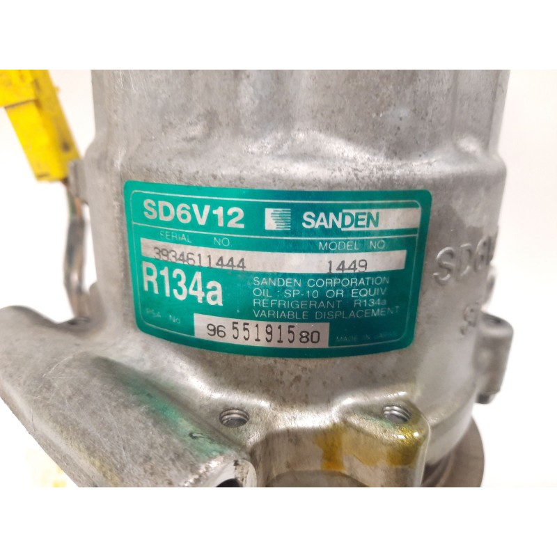 Recambio de compresor aire acondicionado para peugeot 206 van 1.4 hdi referencia OEM IAM 1449 9655191580 3934611444