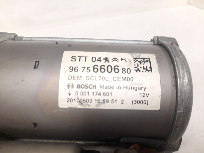 Recambio de motor arranque para citroën c3 / c3 origin iii (sx) 1.6 bluehdi 100 referencia OEM IAM 9675660680 0001174601 