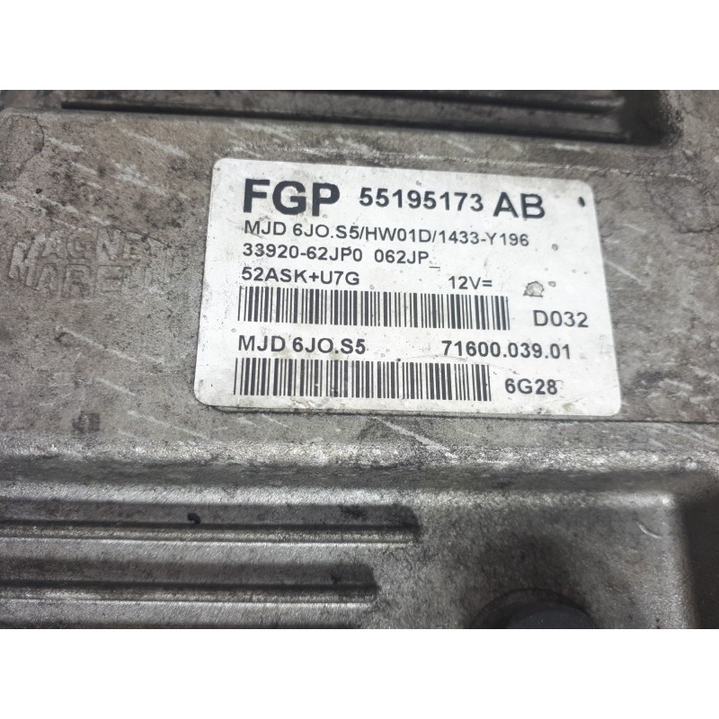 Recambio de centralita motor uce para suzuki swift berlina (mz) gl (3-ptas.) referencia OEM IAM 55195173AB 7160003901 