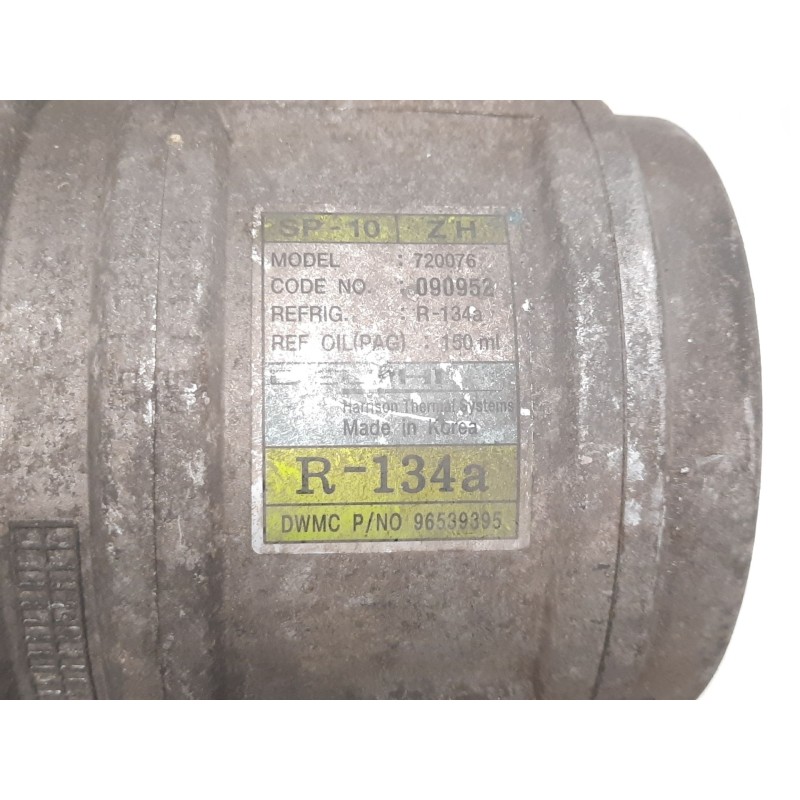 Recambio de compresor aire acondicionado para chevrolet aveo / kalos hatchback (t200) 1.2 referencia OEM IAM 720076 090952 