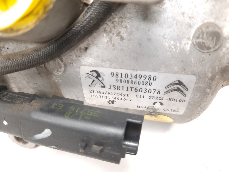 Recambio de compresor aire acondicionado para citroën c3 / c3 origin iii (sx) 1.6 bluehdi 100 referencia OEM IAM 9810349980 9808