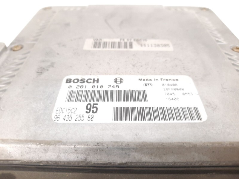 Recambio de centralita motor uce para citroën c5 i (dc_) 2.0 hdi (dcrhzb, dcrhze) referencia OEM IAM 0281010749 EDC16C2 96435255