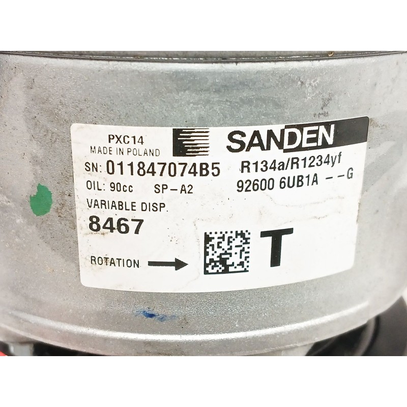 Recambio de compresor aire acondicionado para nissan townstar furgoneta/monovolumen (xfk) 1.3 referencia OEM IAM   