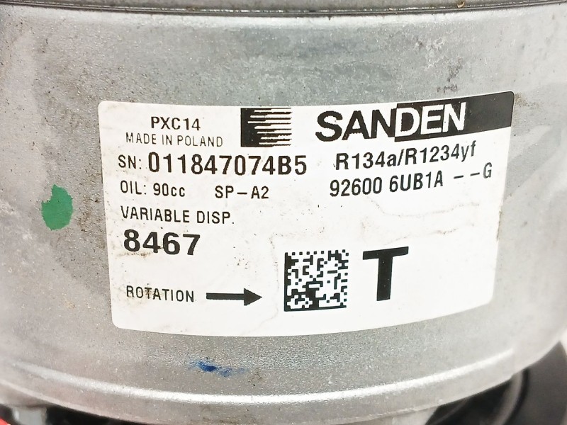 Recambio de compresor aire acondicionado para nissan townstar furgoneta/monovolumen (xfk) 1.3 referencia OEM IAM   
