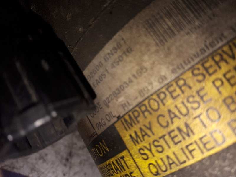 Recambio de compresor aire acondicionado para nissan almera tino (v10m) acenta referencia OEM IAM 9260006N01 EA05145010 EA051