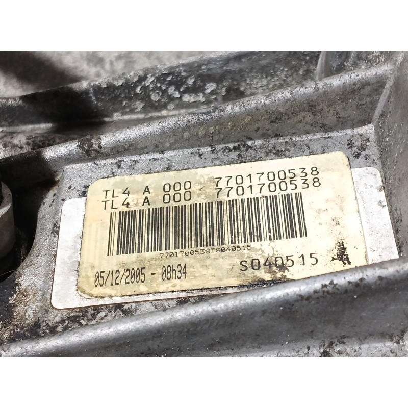 Recambio de caja cambios para renault scénic ii (jm0/1_) 1.5 dci (jm1e, jm16) referencia OEM IAM TL4A000 TL4A0007701700538 