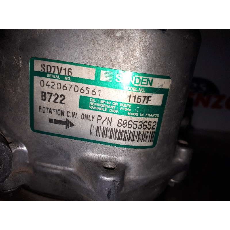 Recambio de compresor aire acondicionado para alfa romeo 147 (190) 1.6 t.spark eco distinctive referencia OEM IAM 60653652 1157F