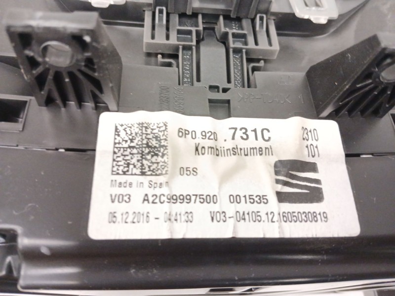 Recambio de cuadro instrumentos para seat ibiza iv (6j5, 6p1) 1.4 tdi referencia OEM IAM   