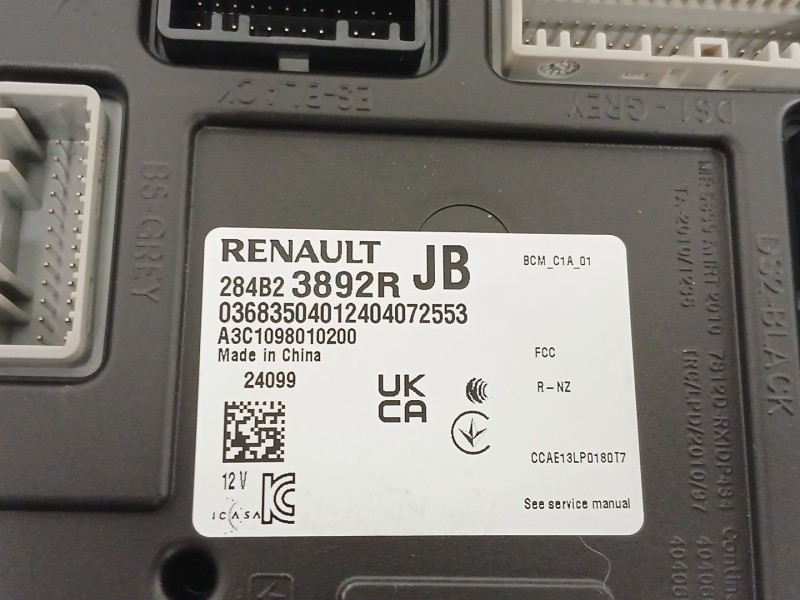 Recambio de modulo electronico para nissan townstar furgoneta/monovolumen (xfk) 1.3 referencia OEM IAM 284B23892R  03C1098011020