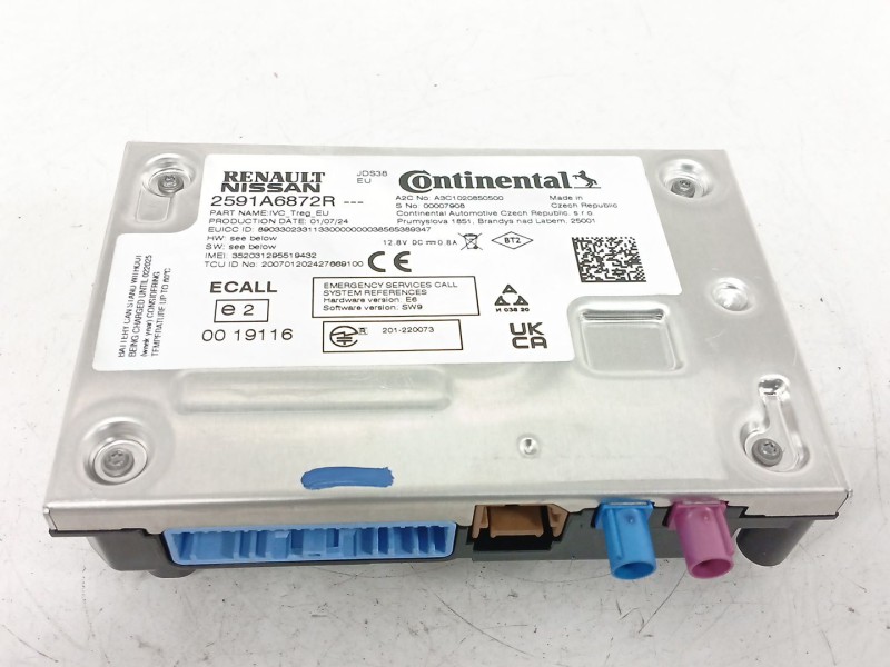 Recambio de modulo electronico para nissan townstar furgoneta/monovolumen (xfk) 1.3 referencia OEM IAM 2591A6872R  A3C1020850500