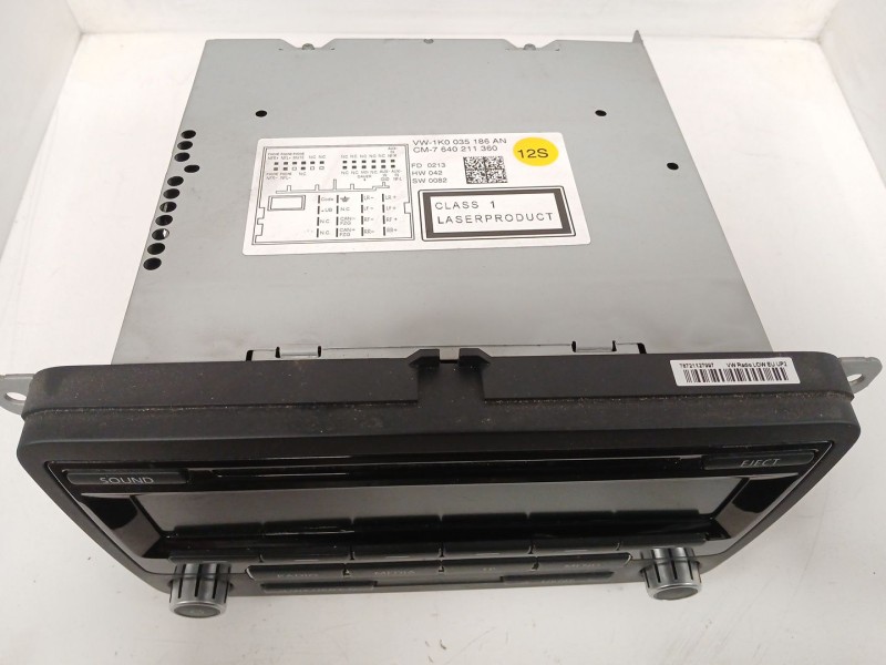 Recambio de sistema audio / radio cd para volkswagen touran (1t3) 1.6 tdi referencia OEM IAM   