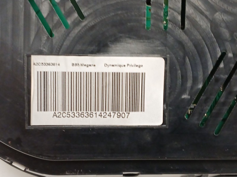 Recambio de cuadro instrumentos para renault megane iii grandtour (kz0/1) 1.9 dci (kz0j, kz0n, kz1s) referencia OEM IAM A2C53363