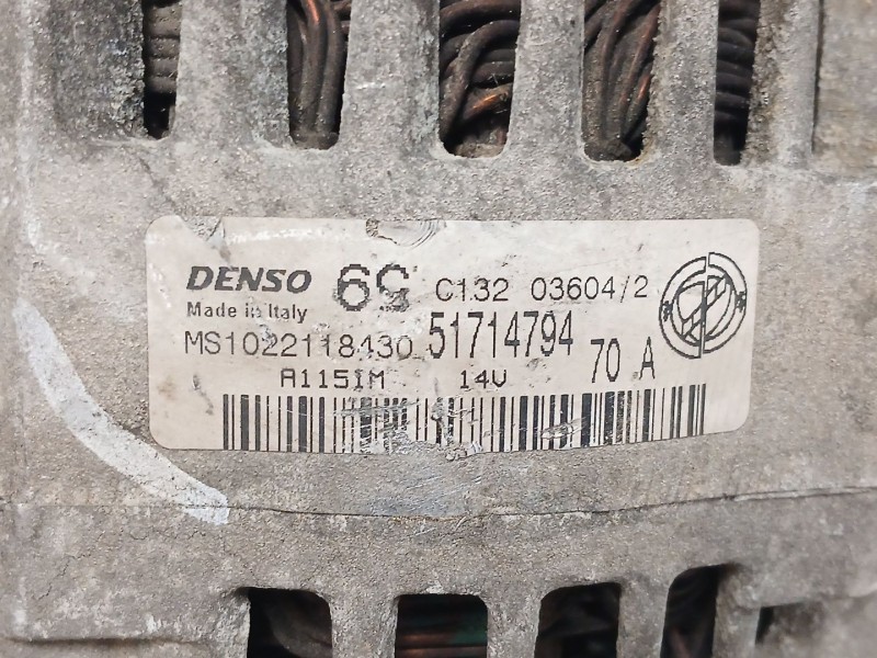Recambio de alternador para fiat punto berlina (188) 1.4 16v dynamic referencia OEM IAM MS1022118130  51714794