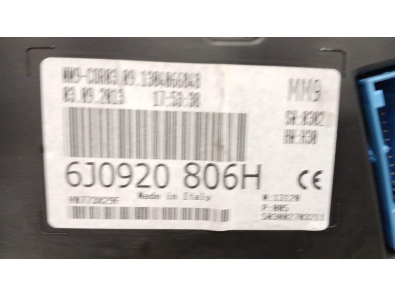 Recambio de cuadro instrumentos para seat ibiza iv (6j5, 6p1) 1.6 tdi referencia OEM IAM 6J0920806H  