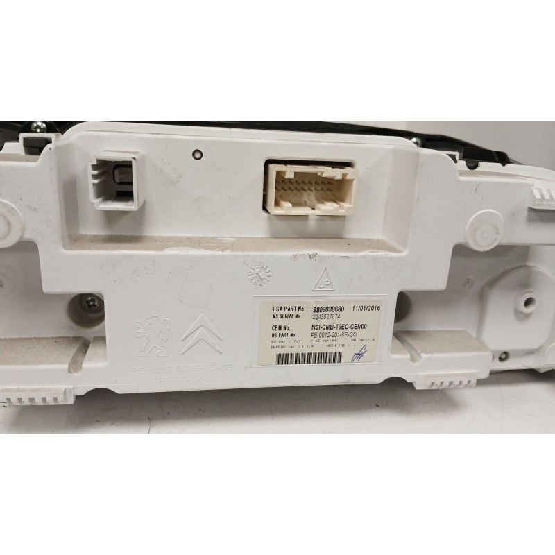 Recambio de cuadro instrumentos para peugeot 308 sw ii (lc_, lj_, lr_, lx_, l4_) 1.2 thp 130 referencia OEM IAM 9809838680  2243