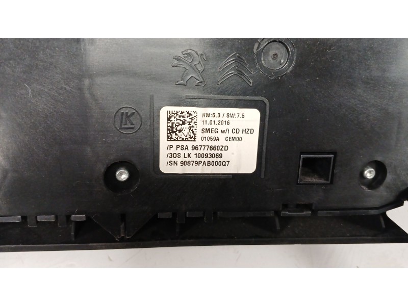Recambio de modulo electronico para peugeot 308 sw ii (lc_, lj_, lr_, lx_, l4_) 1.2 thp 130 referencia OEM IAM 96777660ZD  90879 Recambio de modulo electronico para peugeot 308 sw ii (lc_, lj_, lr_, lx_, l4_) 1.2 thp 130 referencia OEM IAM 96777660ZD  90879