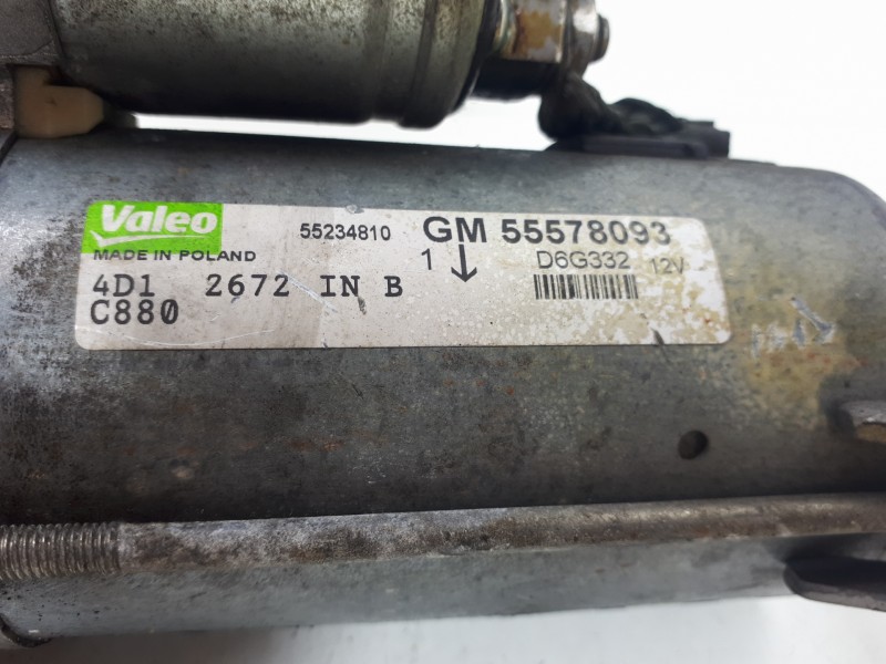 Recambio de motor arranque para opel corsa d corsavan referencia OEM IAM 55578093 D6G332 