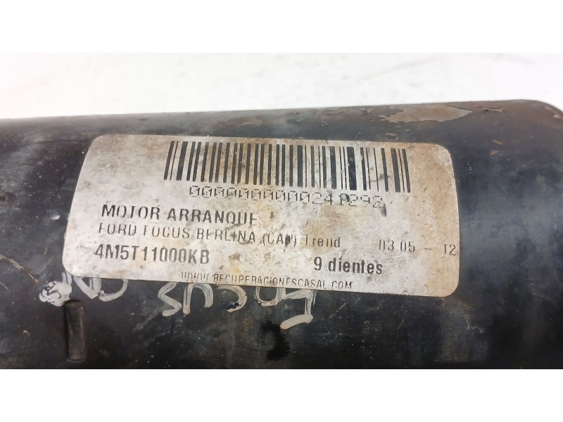 Recambio de motor arranque para ford focus c-max (dm2) 1.8 tdci referencia OEM IAM 4M5T11000KB  