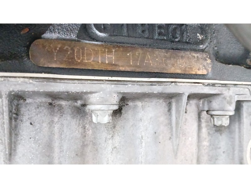 Recambio de motor completo para opel zafira a monospace (t98) 2.0 di 16v (f75) referencia OEM IAM Y20DTH  