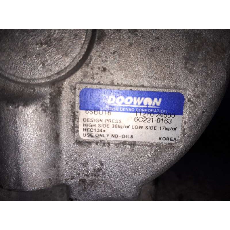Recambio de compresor aire acondicionado para kia rio 1.5 crdi active referencia OEM IAM 977011G305FKZ 6SBU16 1127024500