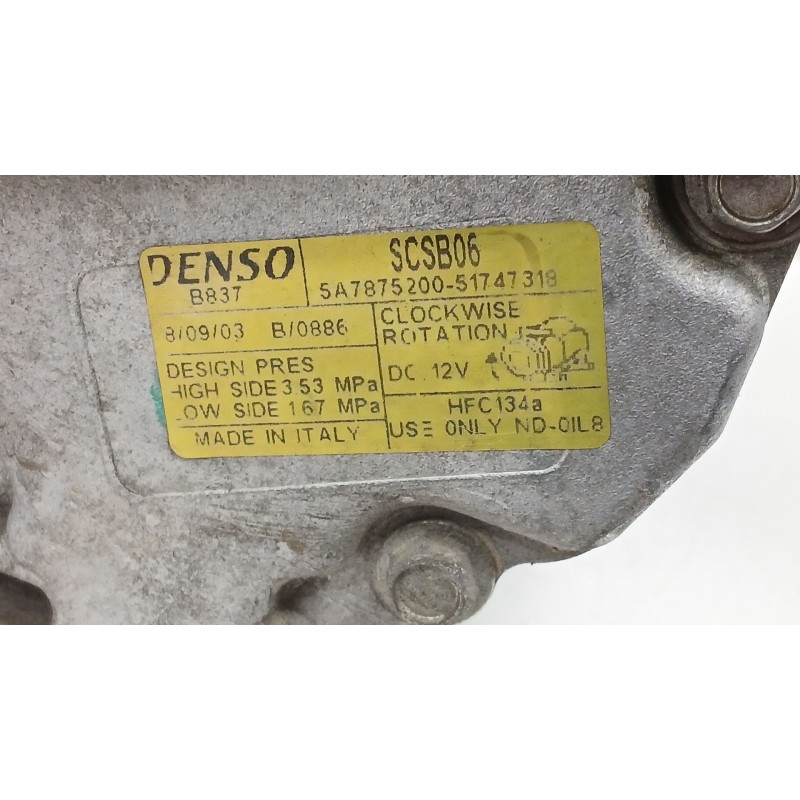 Recambio de compresor aire acondicionado para ford ka (ru8) 1.2 referencia OEM IAM   