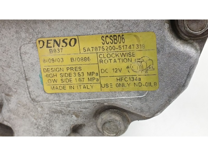 Recambio de compresor aire acondicionado para ford ka (ru8) 1.2 referencia OEM IAM   